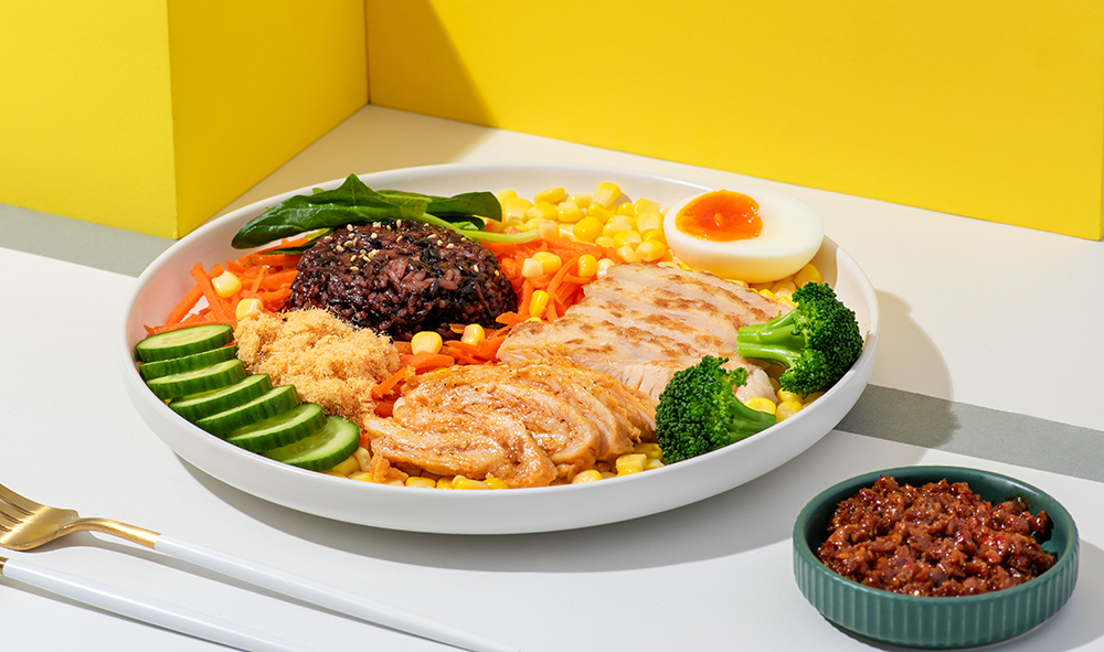 減脂雞胸谷物拌飯